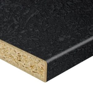 Стільниця кухонна вологостійка Онікс чорний, 38 мм (U-38),  довжина 100 см