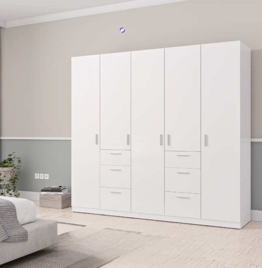 Шафа 2284 мм з шухлядами та полицями