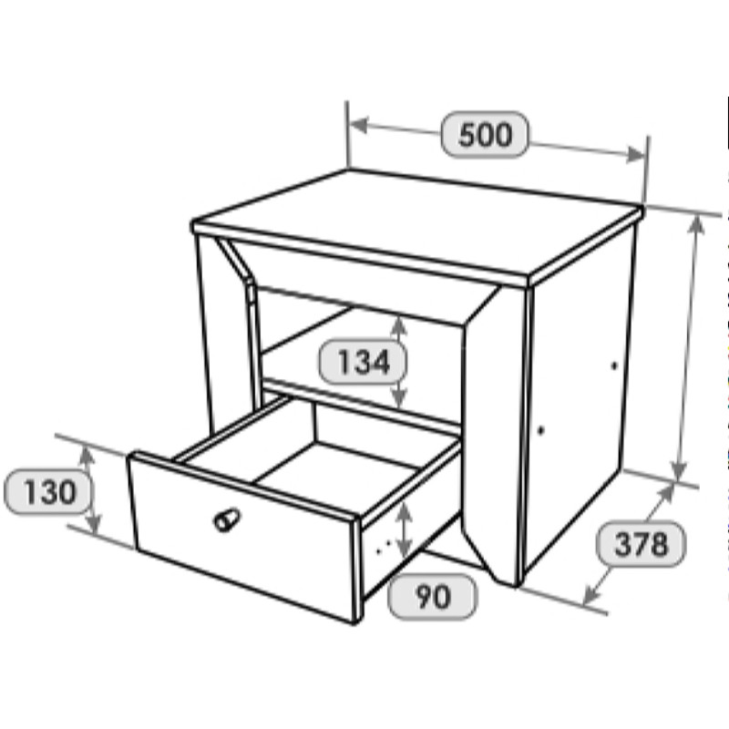 Комплект для спальні Н-3, Дуб Крафт Золотий, Білий - Зображення 17