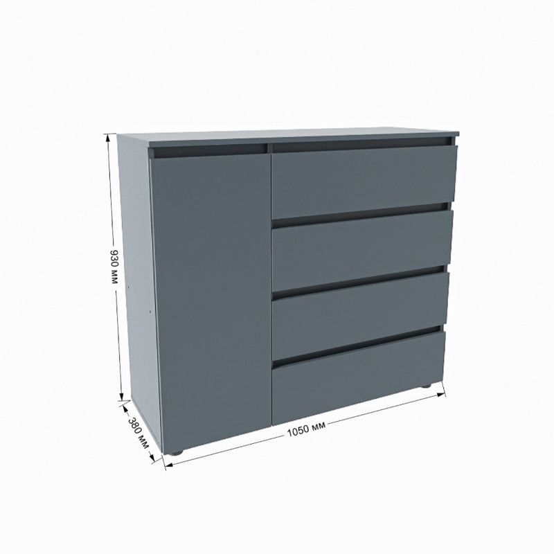 Комплект для спальні Л-3, Графіт - Зображення 4