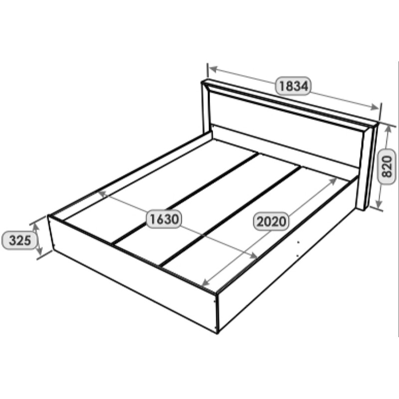 Комплект для спальні Н-3, Дуб Крафт Золотий, Білий - Зображення 21