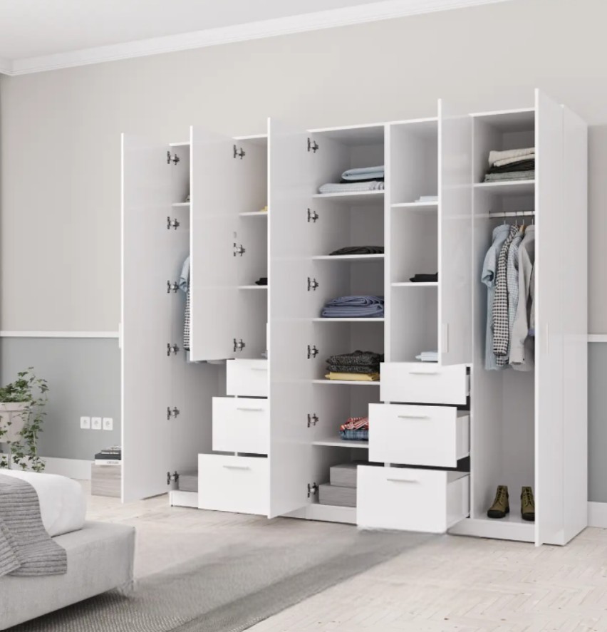 Шафа 2284 мм з шухлядами та полицями - Зображення 3