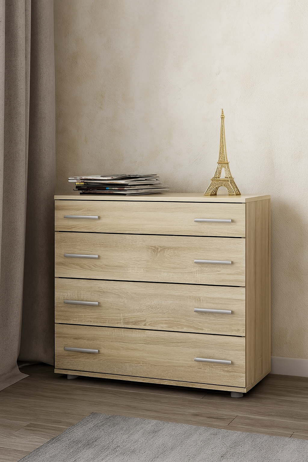 Комод К1-800, Дуб Сонома, Телескопічні напрямні