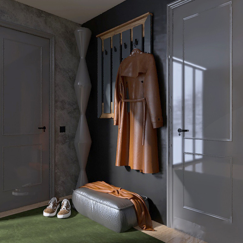 Вішалка Н-900, Дуб Крафт Золотий, Графіт