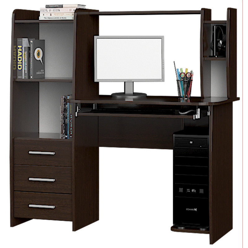 Стіл комп'ютерний Л-1, Венге темний - Зображення 2