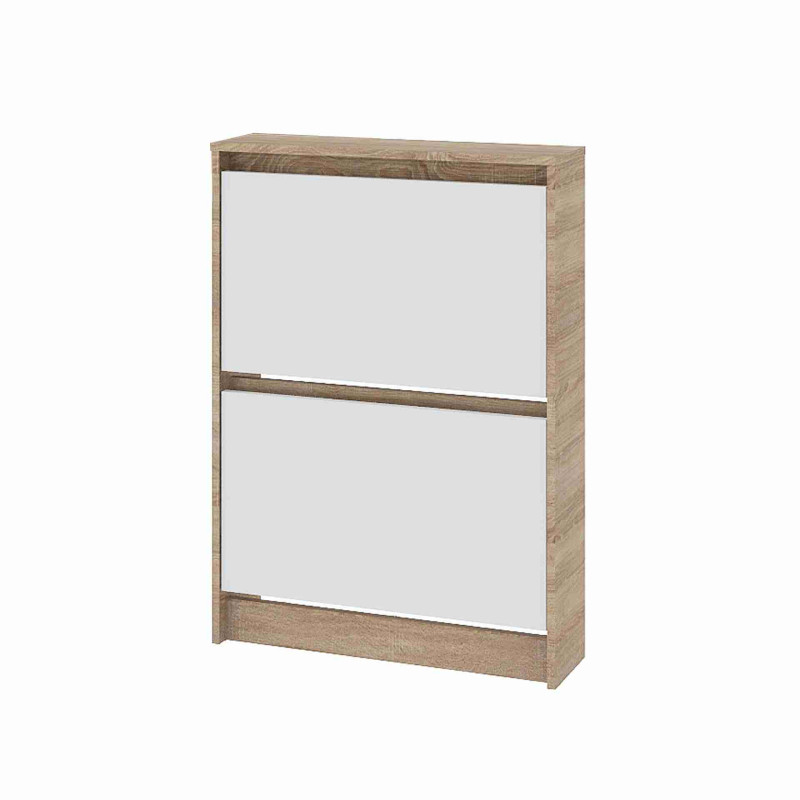 Тумба для взуття 160-2 СІТІ Дуб Сонома, Білий - Зображення 7