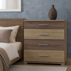 Комод Б-5 з 4 шухлядами 70 × 38 × 72,5 см, дуб сонома / трюфель