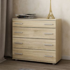 Комод К-1 з 4 шухлядами 80 × 45 × 73 см, дуб сонома