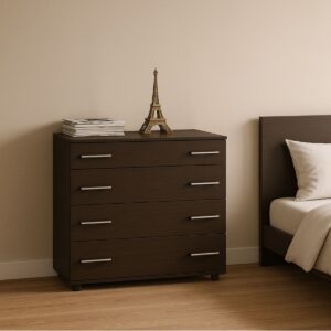 Комод К-1 з 4 шухлядами 80 × 45 × 73 см, венге темний