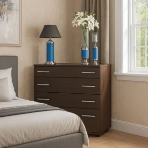 Комод К-2 з 4 шухлядами 80 × 45 × 85 см, венге темний