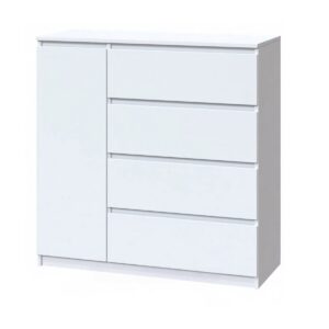 Комод КЛ-3 з 4 шухлядами та тумбою 105×38×93 см, білий