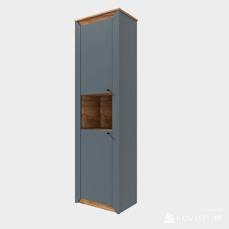 Пенал відкритий Н-600, Дуб Крафт Золотий, Графіт - Зображення 7