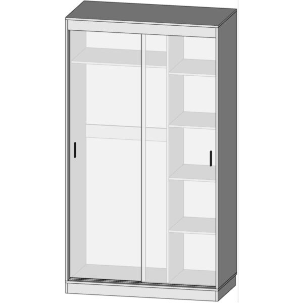 Шафа-купе С-1200, Дуб Сонома, Білий - Зображення 2