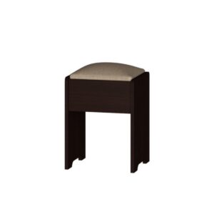 Пуф м’який венге темний 36×30×42 см для передпокою, спальні або вітальні