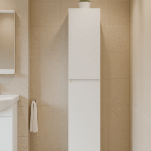 Пенал підлоговий №04-30 з 2-ма дверцятами правосторонній/лівосторонній білий