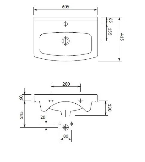 Тумба підлогова №21-60 з 2-ма дверцятами з умивальником Cersanit Cersania біла - Зображення 4