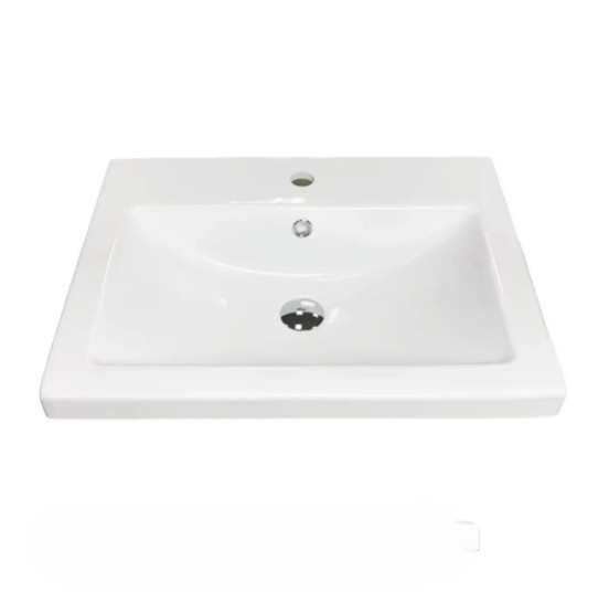 Тумба підвісна №27-60 з шухлядою з умивальником Cers біла - Зображення 4