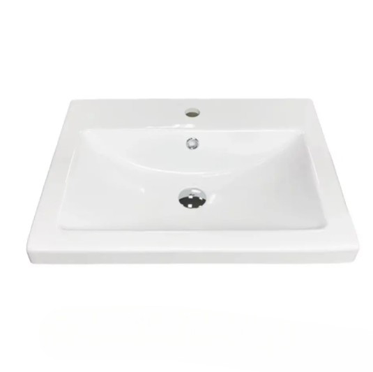 Тумба підлогова №23-50 з 2-ма дверцятами з умивальником Cers біла - Зображення 4