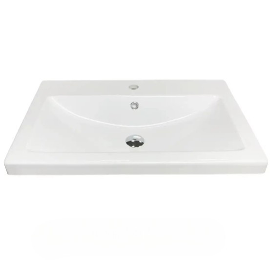 Тумба підлогова №25-70 з 2-ма дверцятами з умивальником Cers біла - Зображення 5