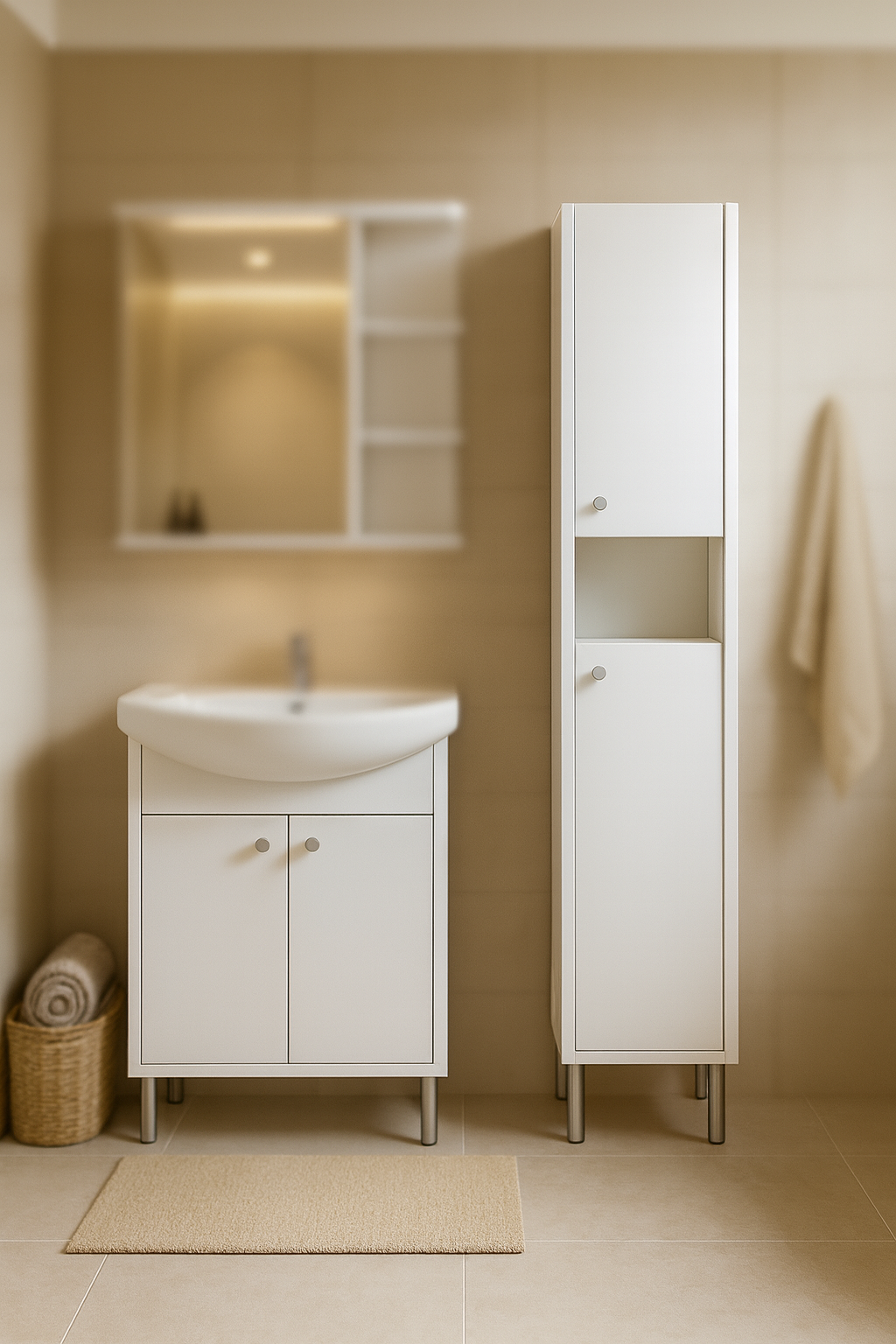 Дзеркало з шкафчиком №06-50 правостороннє/лівостороннє біле - Зображення 5