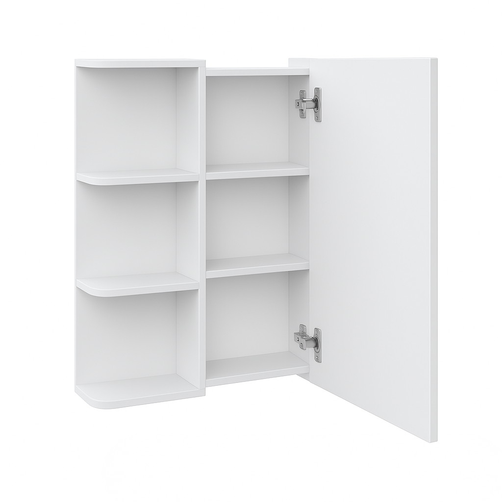 Дзеркало з шкафчиком №06-50 правостороннє/лівостороннє біле - Зображення 5