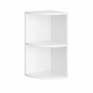 Кухонна навісна кутова відкрита полиця 28×28×57.5 см, білий