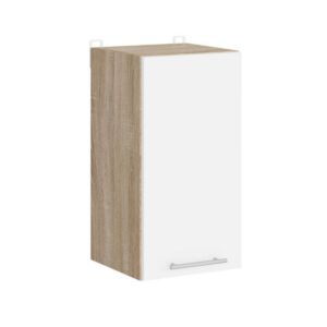 Кухонна навісна верхня шафа 30×30×58 см, дуб сонома / білий