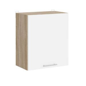 Кухонна навісна верхня шафа 50×30×58 см, дуб сонома / білий