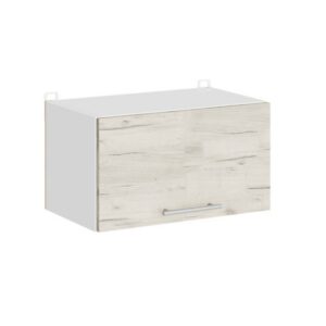 Кухонна навісна верхня шафа під витяжку 50×30×28 см, білий / дуб крафт білий