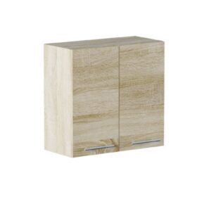 Кухонна навісна верхня шафа-сушарка для посуду 60×30×58 см, дуб сонома