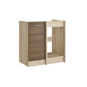 Кухонна нижня кутова тумба 79×46×82 см без стільниці, дуб сонома / трюфель