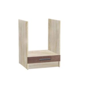 Кухонна нижня тумба для вбудованої духовки 60×46×82 см без стільниці, дуб сонома / трюфель