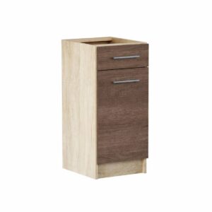 Кухонна нижня тумба з полицею 30×46×82 см без стільниці, дуб сонома / трюфель